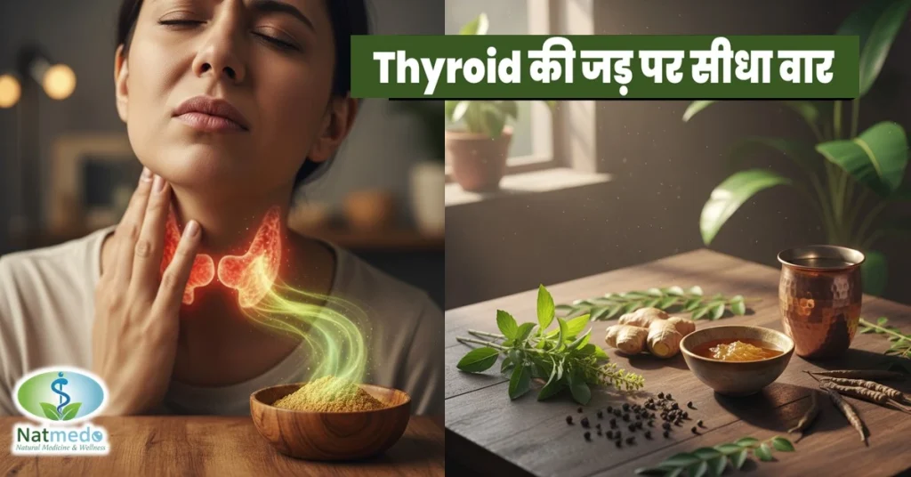 यह मिश्रण थायराइड ग्रंथि की धीमी पड़ी गतिविधि को स्वाभाविक रूप से तेज करने में मदद करता है और कुछ दिनों में परिणाम दिखाई देने लगते हैं।